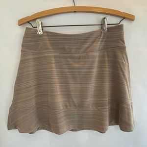 Calvin Klein Women’s Athletic Skort, Size Small, beige/tan color